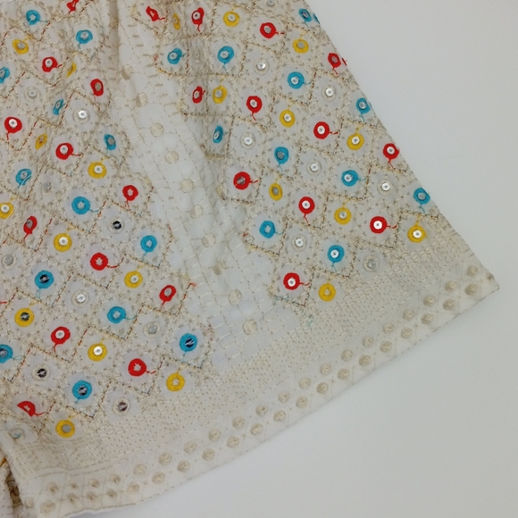 ROMEO & JULIET COUTURE Sequin Embellished Embroidered High Rise Dressy Shorts 27 - Picture 5 of 14